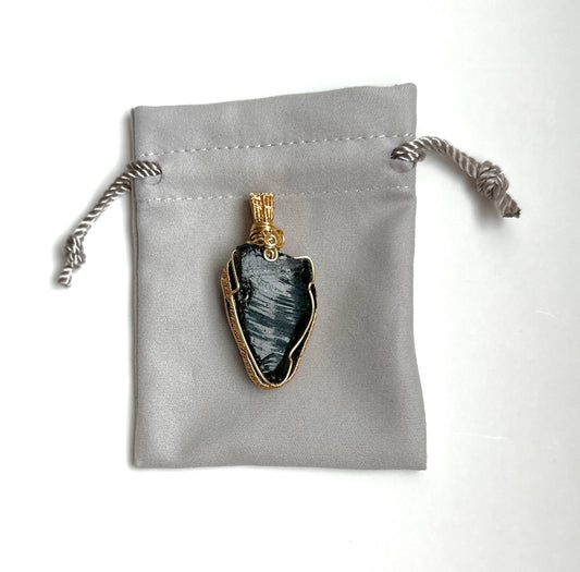 Black Obsidian Power Pendant