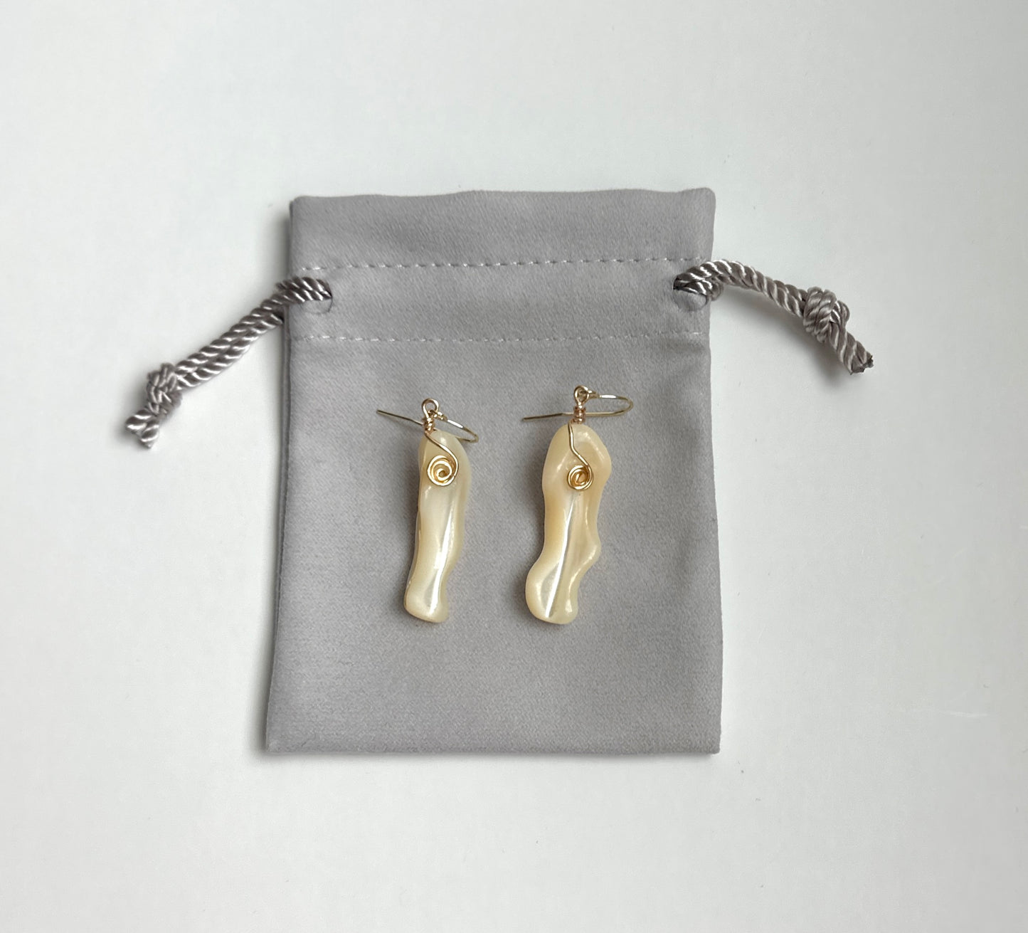 Unique Shaped Pearl Earrings