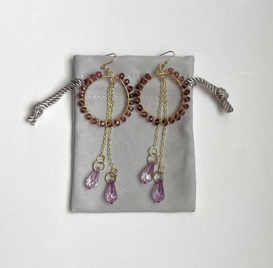 Purple Sun Catcher Earrings