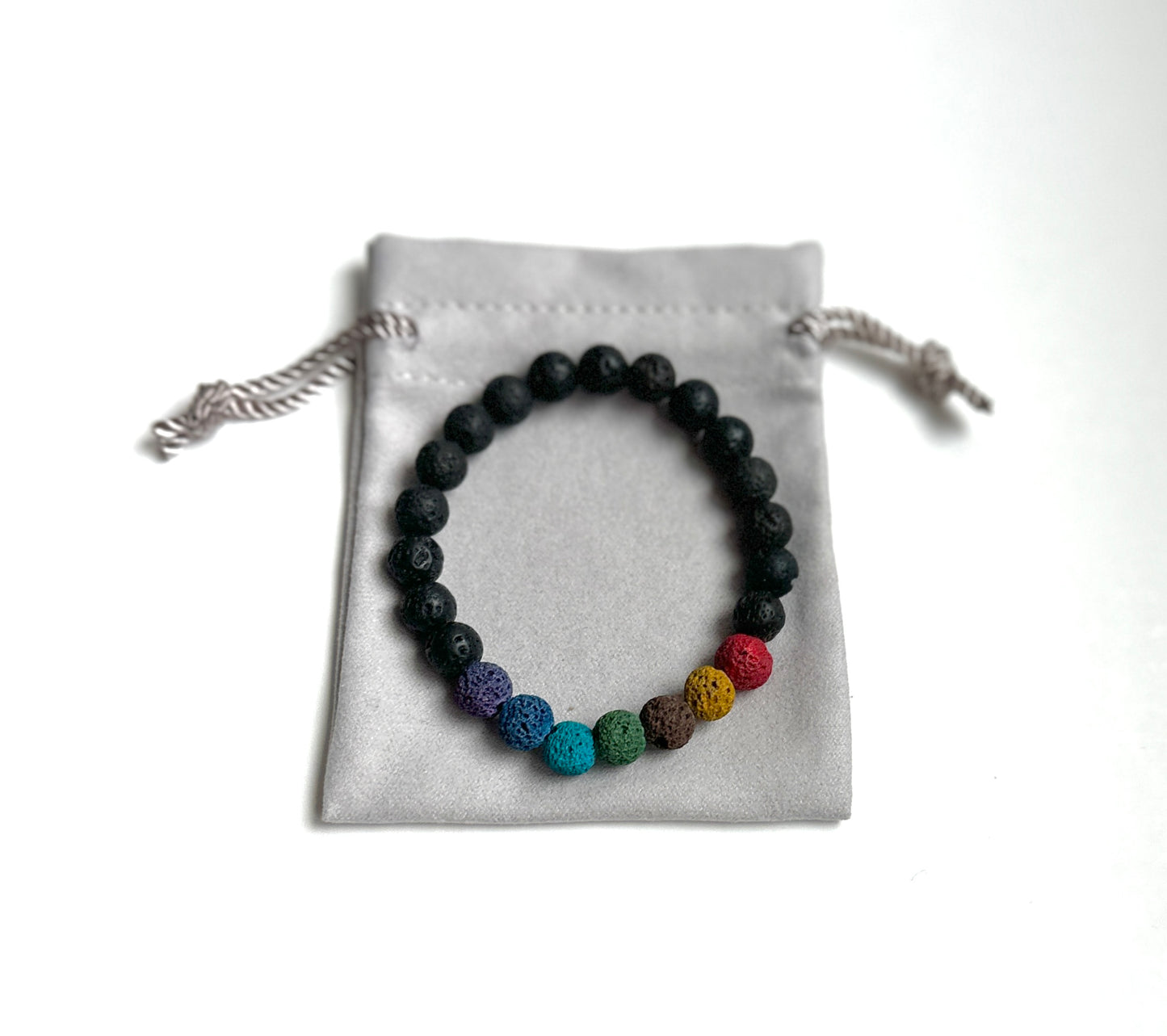 Lava Stone Chakra Bracelets