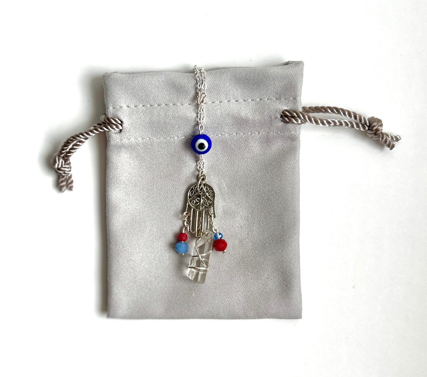 Hamsa Evil Eye Necklace